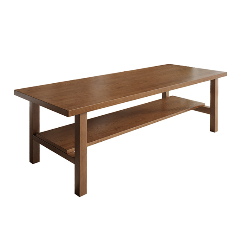 茶色にセットされた現代の無垢材の家具1/2/5 PCSダイニング家具