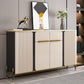 Modernism Sideboard 2 Drawers Server Cabinet with Storage for Dining Room Clearhalo 'buffet_sideboard' 'Buffets & Sideboards' 'furn' 'furn_buffet_sideboard' 'Furniture' 'Kitchen & Dining Furniture' 7335528