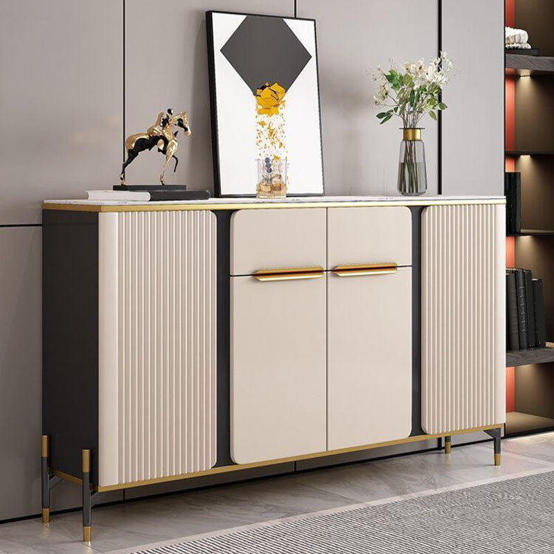 Modernism Sideboard 2 Drawers Server Cabinet with Storage for Dining Room Clearhalo 'buffet_sideboard' 'Buffets & Sideboards' 'furn' 'furn_buffet_sideboard' 'Furniture' 'Kitchen & Dining Furniture' 7335528