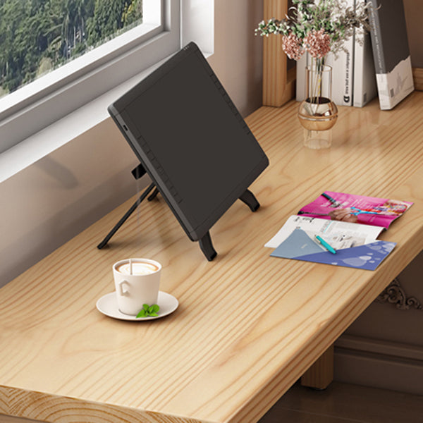 Modern Style Wooden Writing Desk L-Shape Office Table with 3 Legs for Home Clearhalo 'furn' 'furn_office_desk' 'Furniture' 'Office Desks' 'Office Furniture' 'office_desk' 7336067