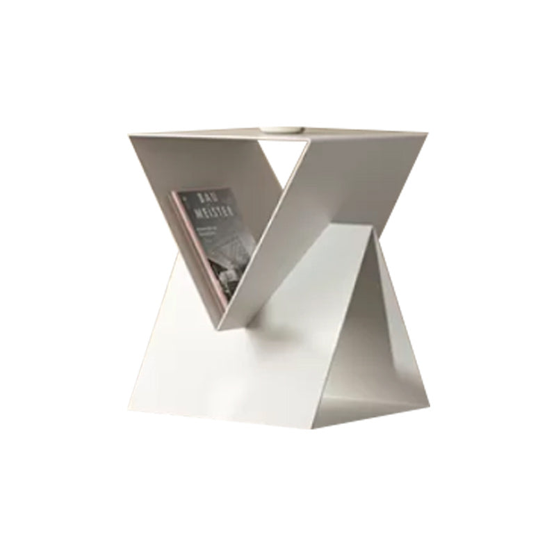 15" Wide Contemporary Corner Table Storage Square Accent Side Table White 1 Clearhalo 'Coffee & Accent Tables' 'End & Side Tables' 'end_side_tables' 'furn' 'furn_end_side_tables' 'Furniture' 'Living Room Furniture' 7336135