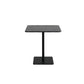 Pedestal Dining Room Table Square Dining Table for Dining Room Black 27.6"L x 27.6"W x 29.5"H Without Chairs Clearhalo 'Dining Tables & Seating' 'Dining Tables' 'dining_table' 'furn' 'furn_dining_table' 'Furniture' 'Kitchen & Dining Furniture' 7336712