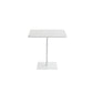 Pedestal Dining Room Table Square Dining Table for Dining Room White 27.6"L x 27.6"W x 29.5"H Without Chairs Clearhalo 'Dining Tables & Seating' 'Dining Tables' 'dining_table' 'furn' 'furn_dining_table' 'Furniture' 'Kitchen & Dining Furniture' 7336716