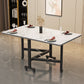 Table à manger rectangulaire moderne extensible pour salle à manger