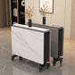 Table à manger rectangulaire moderne extensible pour salle à manger
