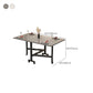 Table à manger rectangulaire moderne extensible pour salle à manger