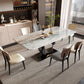 Rectangle Dining Room Table Pedestal Dinner Room Kitchen Table Clearhalo 'Dining Tables & Seating' 'Dining Tables' 'dining_table' 'furn' 'furn_dining_table' 'Furniture' 'Kitchen & Dining Furniture' 7336738