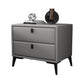Faux Leather Accent Table Nightstand Contemporary Bed Nightstand Clearhalo 'Bedroom Furniture' 'furn' 'furn_night_stand' 'Furniture' 'night_stand' 'Nightstands' 7336812