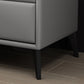 Faux Leather Accent Table Nightstand Contemporary Bed Nightstand Clearhalo 'Bedroom Furniture' 'furn' 'furn_night_stand' 'Furniture' 'night_stand' 'Nightstands' 7336818