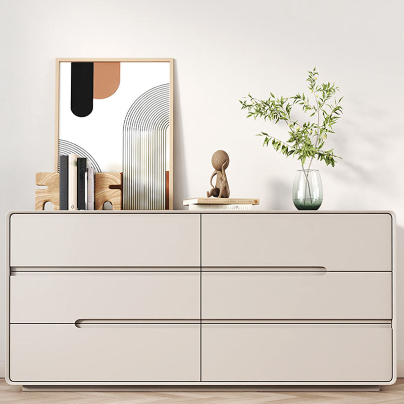 Modern tocador doble horizontal tocador de madera para dormitorio