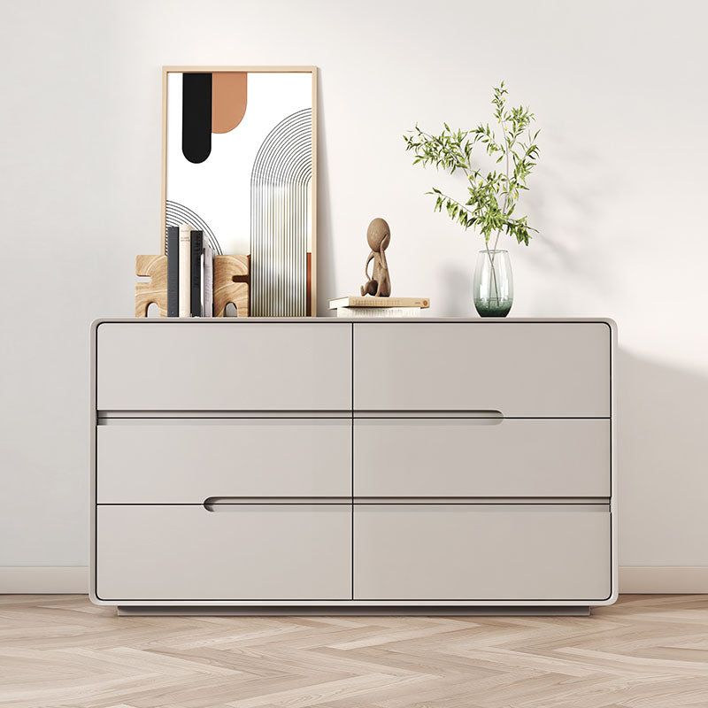 Modern tocador doble horizontal tocador de madera para dormitorio