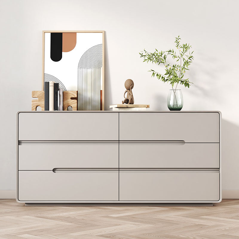 Modern tocador doble horizontal tocador de madera para dormitorio