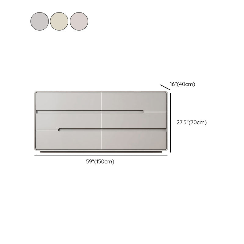 Modern tocador doble horizontal tocador de madera para dormitorio