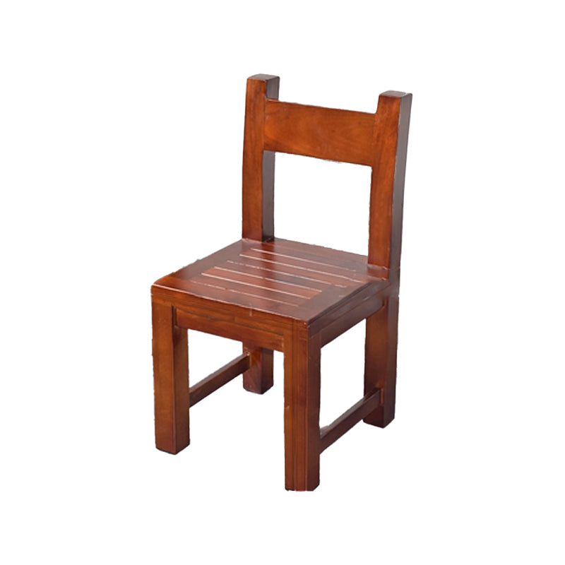 Open achterste eetkamerstoel Traditionele vaste houten eetkamerstoel