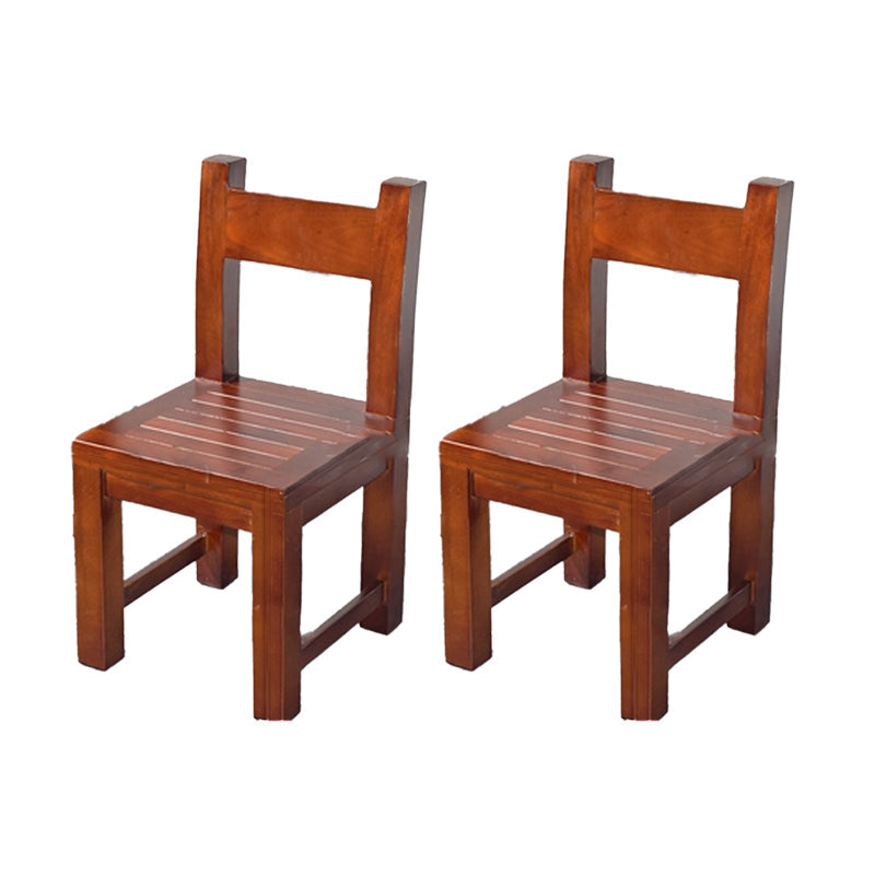 Open achterste eetkamerstoel Traditionele vaste houten eetkamerstoel