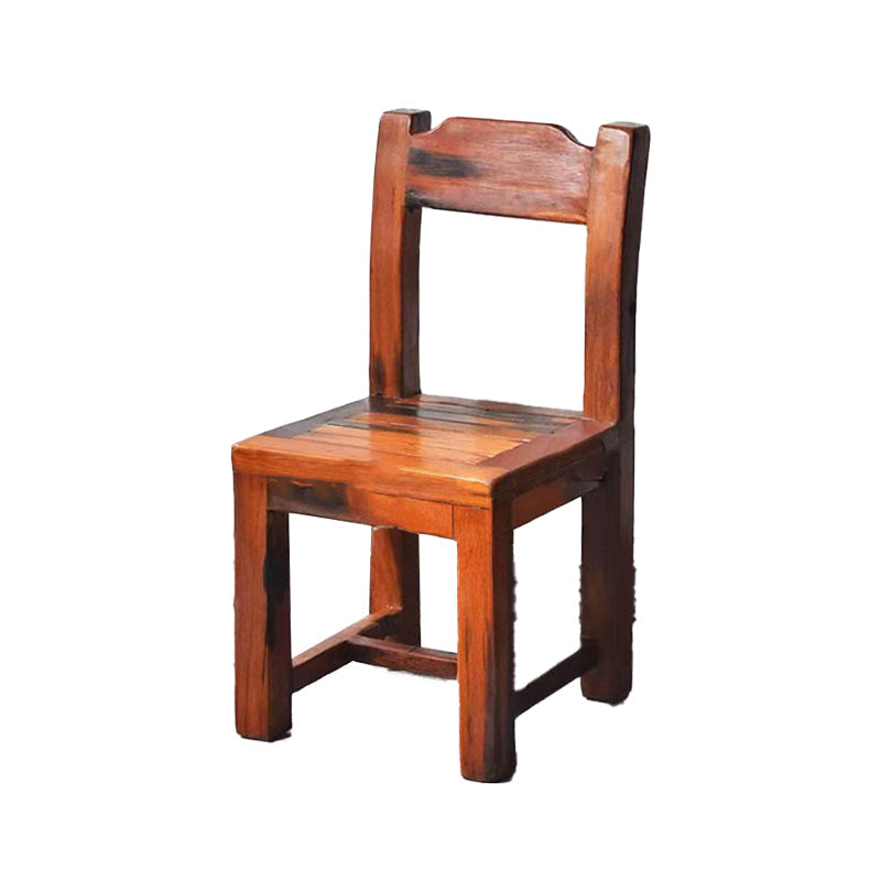 Open achterste eetkamerstoel Traditionele vaste houten eetkamerstoel