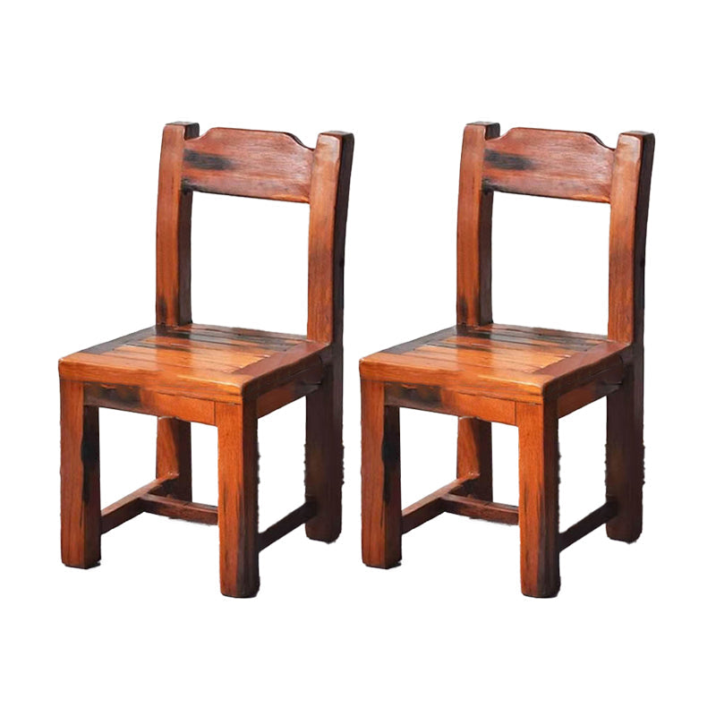 Open achterste eetkamerstoel Traditionele vaste houten eetkamerstoel