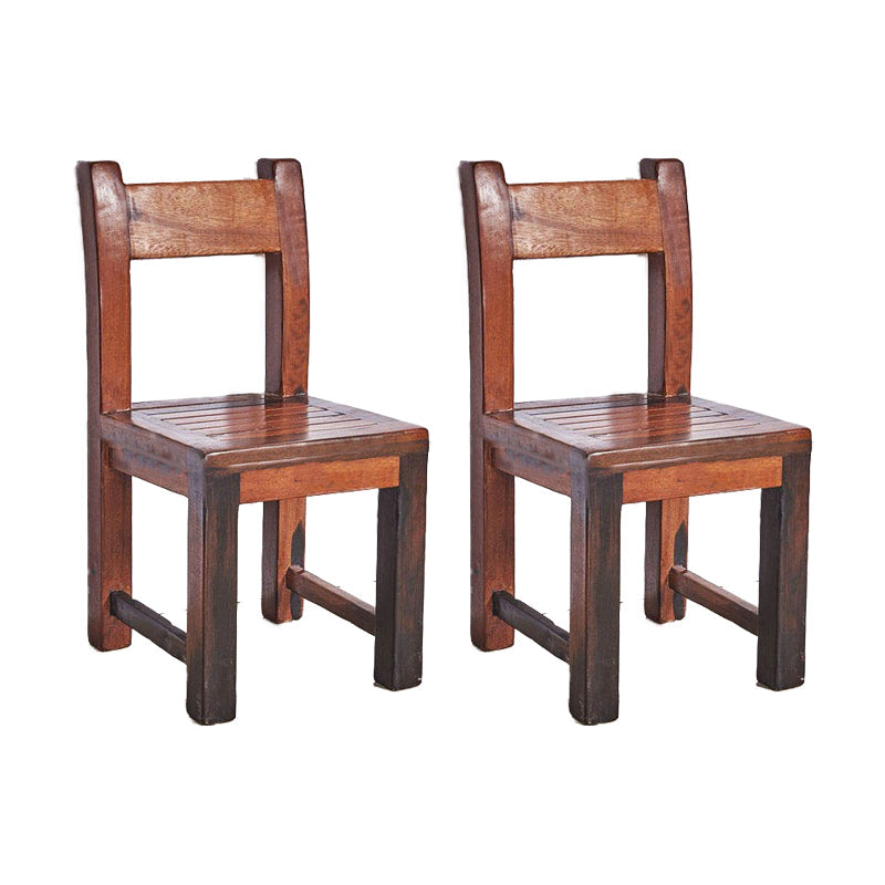 Open achterste eetkamerstoel Traditionele vaste houten eetkamerstoel