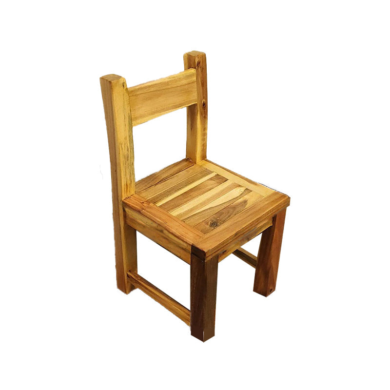 Open achterste eetkamerstoel Traditionele vaste houten eetkamerstoel