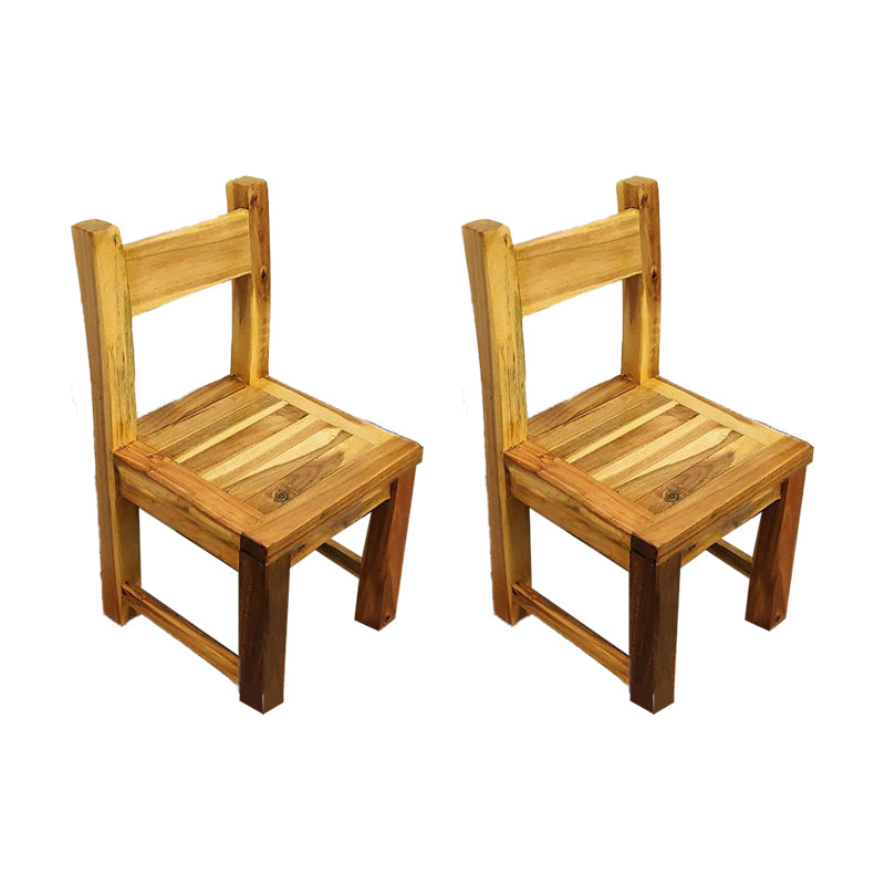 Open achterste eetkamerstoel Traditionele vaste houten eetkamerstoel