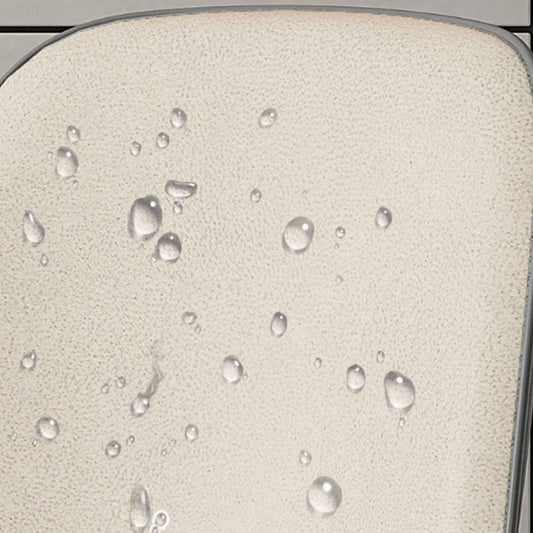 Nordic Style Parsons Dining Chairs Fabric and Faux Leather Chair