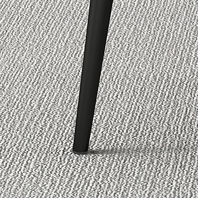 Nordic Style Parsons Dining Chairs Fabric and Faux Leather Chair