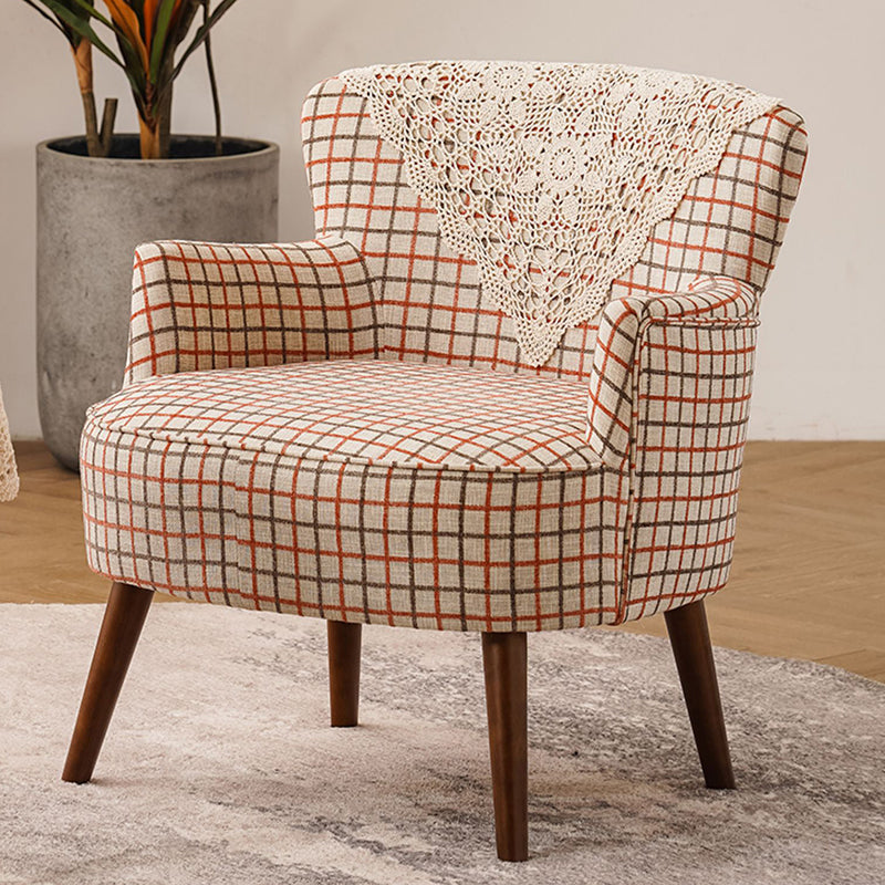 Fabric Wooden Lounge Chair Arms Included Side Chair for Living Room Clearhalo 'Accent Chairs' 'accent_chairs' 'Chairs & Seating' 'furn' 'furn_accent_chairs' 'Furniture' 'Living Room Furniture' 7337175