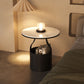 Cabinet de chevet de rangement ouvert contemporain Stone Accent Table Table table de nuit pour chambre à coucher