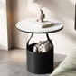 Cabinet de chevet de rangement ouvert contemporain Stone Accent Table Table table de nuit pour chambre à coucher