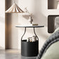 Cabinet de chevet de rangement ouvert contemporain Stone Accent Table Table table de nuit pour chambre à coucher