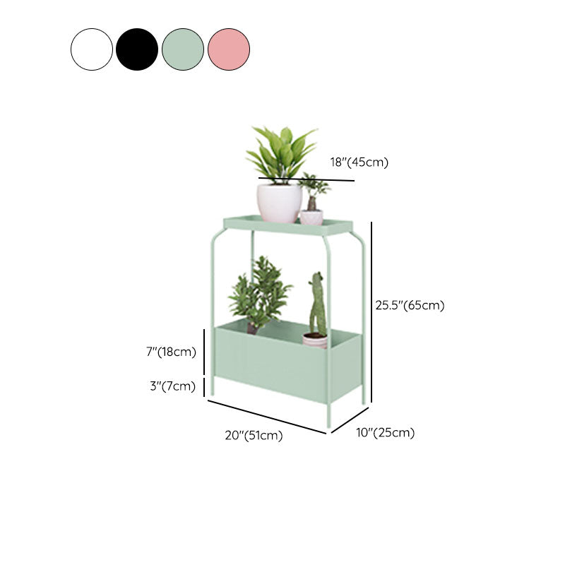 Contemporary Open Storage Bedside Cabinet Metal Accent Table Nightstand with Legs Clearhalo 'Bedroom Furniture' 'furn' 'furn_night_stand' 'Furniture' 'night_stand' 'Nightstands' 7337227