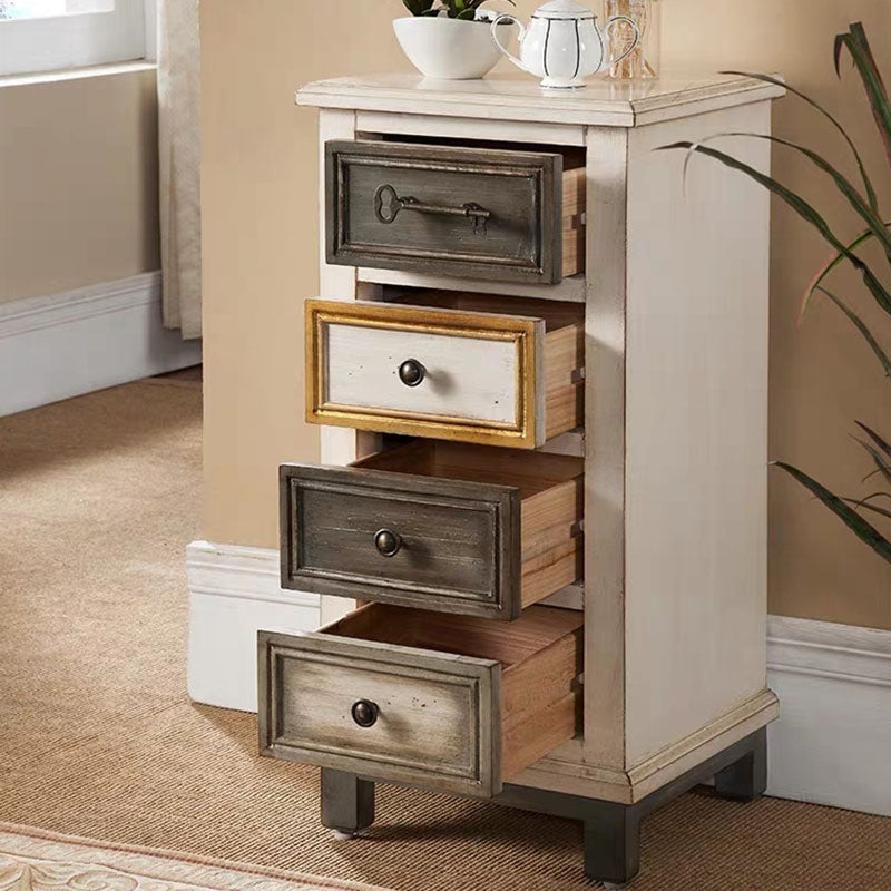 Combo vertical tradicional tocador de almacenamiento de madera cofre de soltero para casa