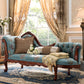 Traditional Chaise Lounge Couch Tufted Chaise Lounge for Bedroom 71"L x 26"W x 39"H Flannel Left-Arm Chaise Clearhalo 'Chairs & Seating' 'Chaise Lounge' 'chaise_lounge' 'furn' 'furn_chaise_lounge' 'Furniture' 'Living Room Furniture' 7337786