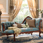 Traditional Chaise Lounge Couch Tufted Chaise Lounge for Bedroom 79"L x 26"W x 39"H Flannel Right-Arm Chaise Clearhalo 'Chairs & Seating' 'Chaise Lounge' 'chaise_lounge' 'furn' 'furn_chaise_lounge' 'Furniture' 'Living Room Furniture' 7337790