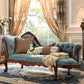 Traditional Chaise Lounge Couch Tufted Chaise Lounge for Bedroom 79"L x 26"W x 39"H Flannel Left-Arm Chaise Clearhalo 'Chairs & Seating' 'Chaise Lounge' 'chaise_lounge' 'furn' 'furn_chaise_lounge' 'Furniture' 'Living Room Furniture' 7337796