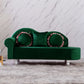 French Country Upholstered Chaise Lounge Couch Velvet Chaise Lounge 63"L x 25"W x 34"H Blackish Green Right-Arm Chaise Clearhalo 'Chairs & Seating' 'Chaise Lounge' 'chaise_lounge' 'furn' 'furn_chaise_lounge' 'Furniture' 'Living Room Furniture' 7337827