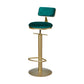 Low Back Bar Stools Adjustable Height Swivel Dining Stools with Metal Base Clearhalo 'Bar Furniture' 'Bar Stools' 'bar_stools' 'furn' 'furn_bar_stools' 'Furniture' 'Kitchen & Dining Furniture' 7337916