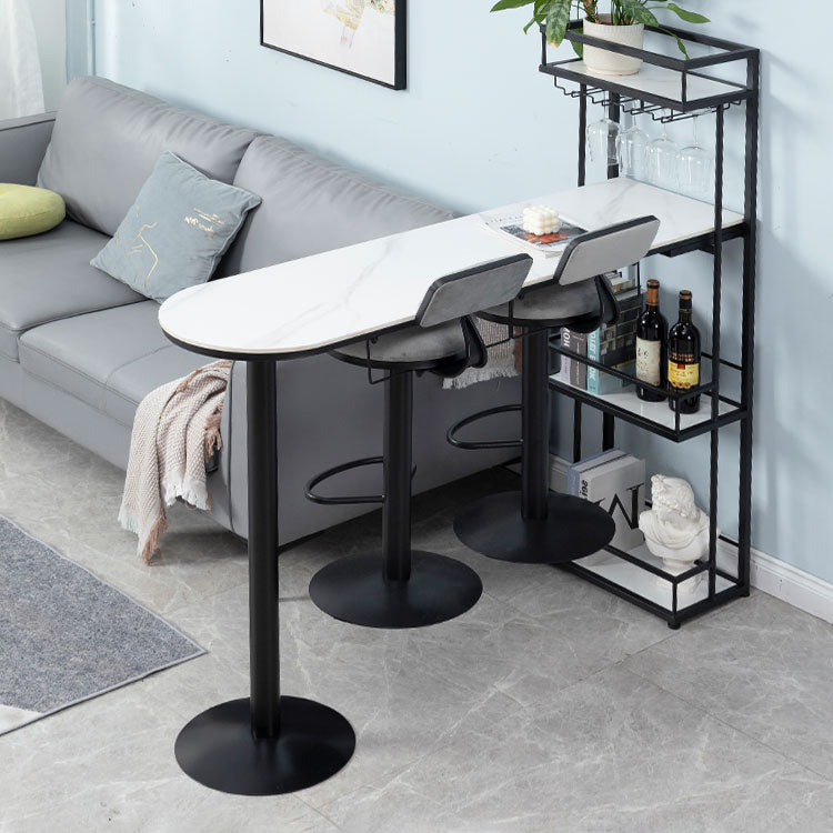 Low Back Bar Stools Adjustable Height Swivel Dining Stools with Metal Base Clearhalo 'Bar Furniture' 'Bar Stools' 'bar_stools' 'furn' 'furn_bar_stools' 'Furniture' 'Kitchen & Dining Furniture' 7337923