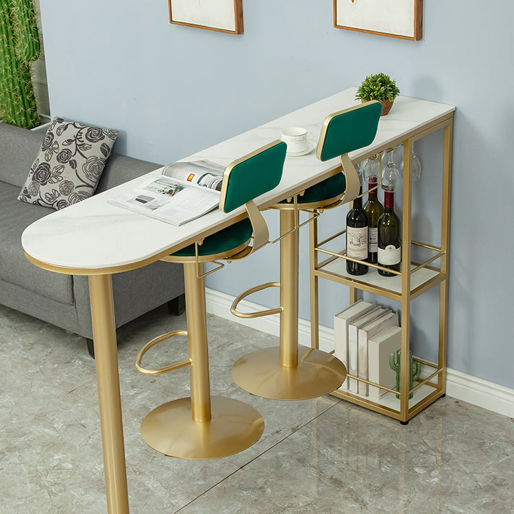 Taburetes de bar sin brazos, taburetes de comedor giratorios de altura ajustable con reposapiés