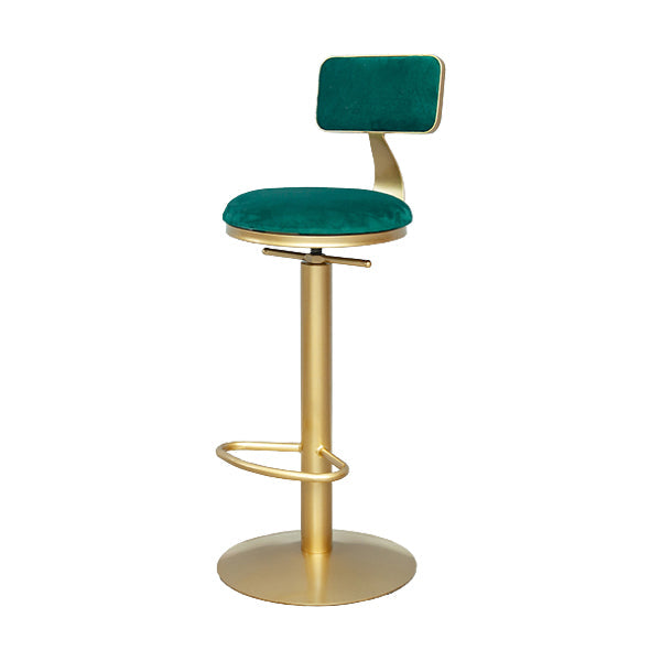 Taburetes de bar sin brazos, taburetes de comedor giratorios de altura ajustable con reposapiés