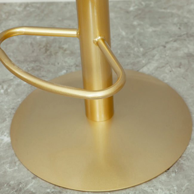 Taburetes de bar sin brazos, taburetes de comedor giratorios de altura ajustable con reposapiés