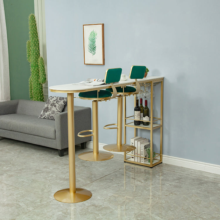 Taburetes de bar sin brazos, taburetes de comedor giratorios de altura ajustable con reposapiés