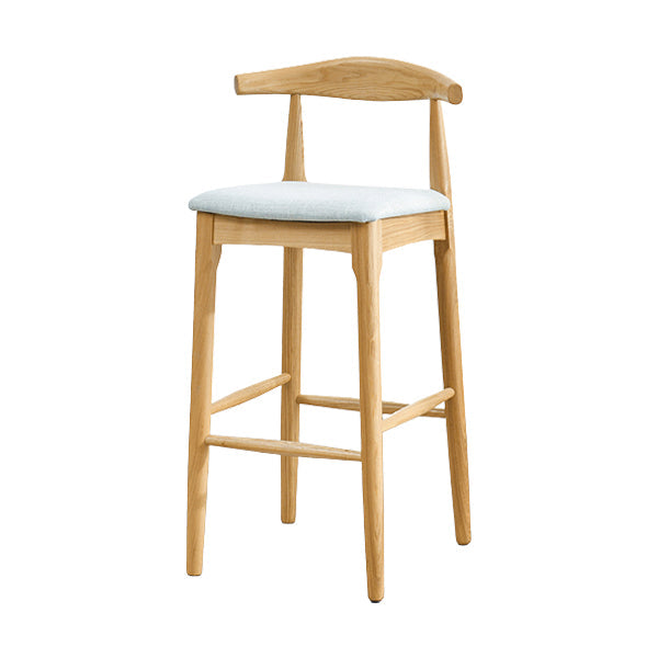 Industrial Style Counter Chair Solid Wood Footrest Counter Stool for Restaurant Clearhalo 'Bar Furniture' 'Bar Stools' 'bar_stools' 'furn' 'furn_bar_stools' 'Furniture' 'Kitchen & Dining Furniture' 7337966