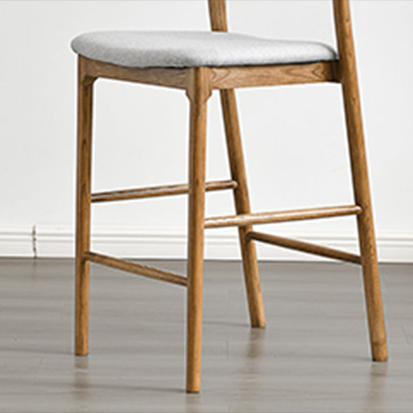 Industrial Style Counter Chair Solid Wood Footrest Counter Stool for Restaurant Clearhalo 'Bar Furniture' 'Bar Stools' 'bar_stools' 'furn' 'furn_bar_stools' 'Furniture' 'Kitchen & Dining Furniture' 7337970