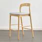 Industrial Style Counter Chair Solid Wood Footrest Counter Stool for Restaurant Clearhalo 'Bar Furniture' 'Bar Stools' 'bar_stools' 'furn' 'furn_bar_stools' 'Furniture' 'Kitchen & Dining Furniture' 7337973