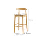 Industrial Style Counter Chair Solid Wood Footrest Counter Stool for Restaurant Clearhalo 'Bar Furniture' 'Bar Stools' 'bar_stools' 'furn' 'furn_bar_stools' 'Furniture' 'Kitchen & Dining Furniture' 7337988