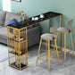 Glam Faux Marble Bar Dining Table Rectangle Bar Table for Dining Room Clearhalo 'Bar Furniture' 'Bar Tables' 'bar_tables' 'furn' 'furn_bar_tables' 'Furniture' 'Kitchen & Dining Furniture' 7337998