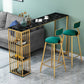 Glam Faux Marble Bar Dining Table Rectangle Bar Table for Dining Room Clearhalo 'Bar Furniture' 'Bar Tables' 'bar_tables' 'furn' 'furn_bar_tables' 'Furniture' 'Kitchen & Dining Furniture' 7337999