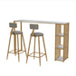 Glam Faux Marble Bar Dining Table Rectangle Bar Table for Dining Room Clearhalo 'Bar Furniture' 'Bar Tables' 'bar_tables' 'furn' 'furn_bar_tables' 'Furniture' 'Kitchen & Dining Furniture' 7338001