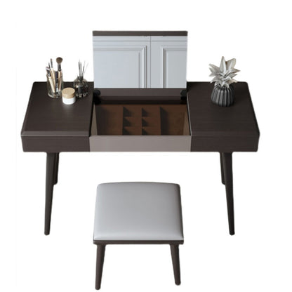 Consejo contemporáneo de tocador de maquillaje de dormitorio tocador de tocador de vidrio con cajón